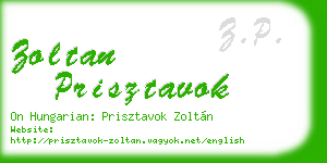 zoltan prisztavok business card
